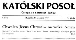 Pokiw na politisku censuru w Katolskim Posole (1959)  Reprodukcija: Friedrich Pollack