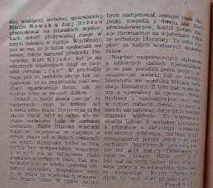  Pawoł Nalij kritizěrujo serbske literarne wjacorki w juliju 1955 na boce 222.  Reprodukcija: V. Zakar