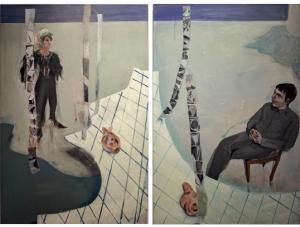 Inspirěrowana w&oacute;t dyptichona Helle Stoleccyc: &raquo;Pta&scaron;kowa swajźba, Karo a Jakub&laquo; (2022).   Foto: Źilka