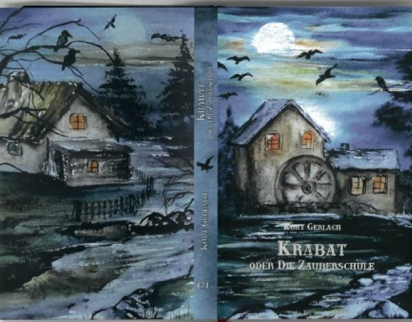 Prěnju sw&oacute;jsku němsku knihu &raquo;Krabat &ndash; oder die Zauberschule&laquo; (1925) je Kurt Gerlach napisał a wudał. Nowonakładaj stej njedawno ze zajimawymi ilustracijemi wu&scaron;łoj, tule je wobalka z nakładnistwa Edition CL lěta 2007 zwobraznjena.   Fota: Jurij Łu&scaron;ćanski