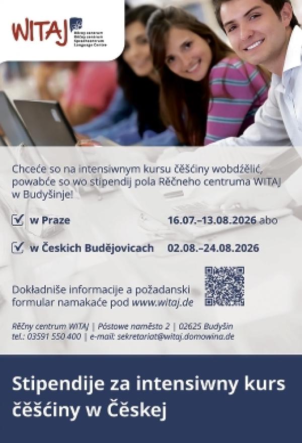 Stipendije za kurs čě&scaron;ćiny w Čěskej