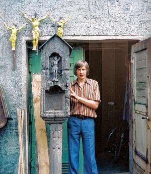 Benedikt Dyrlich w Nowej Wjesce w lěće 1975    Foto: Leoš Šatava