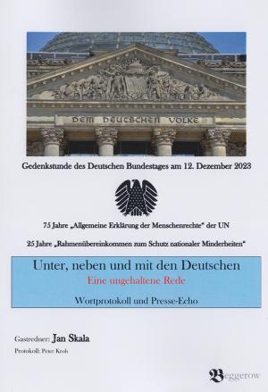 Peter Kroh: &amp;nbsp;Unter, neben und mit den Deutschen. Eine ungehaltene Rede. Berlin:  Beggerow, 2019, 123 str., brošura, 978-3-936103-70-0, 9,90 €