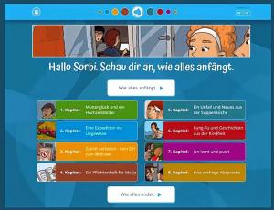 Z widejom so na internetnej stronje rozkładuje, kak »Sorbisch Online Lernen« funguje.